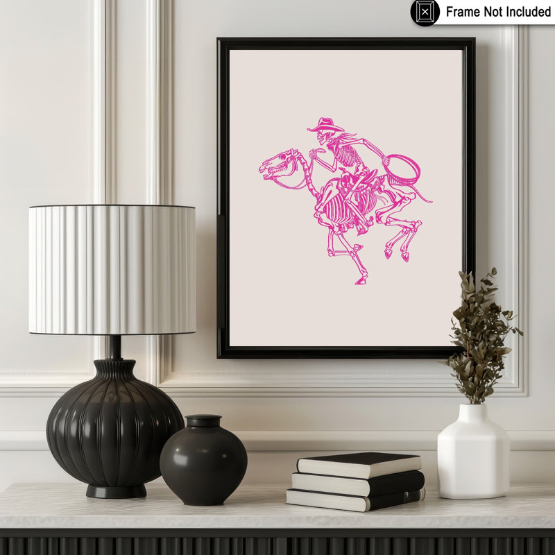 Skeleton Cowboy, Sans cadre, Affiche, H 16 po x l 20 po