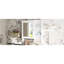 Armoire de salle de bain à miroir murale, blanche, 1 porte, tablettes réglables pour armoire de salle de bain organisée avec grand miroir, tablettes peintes-109061543