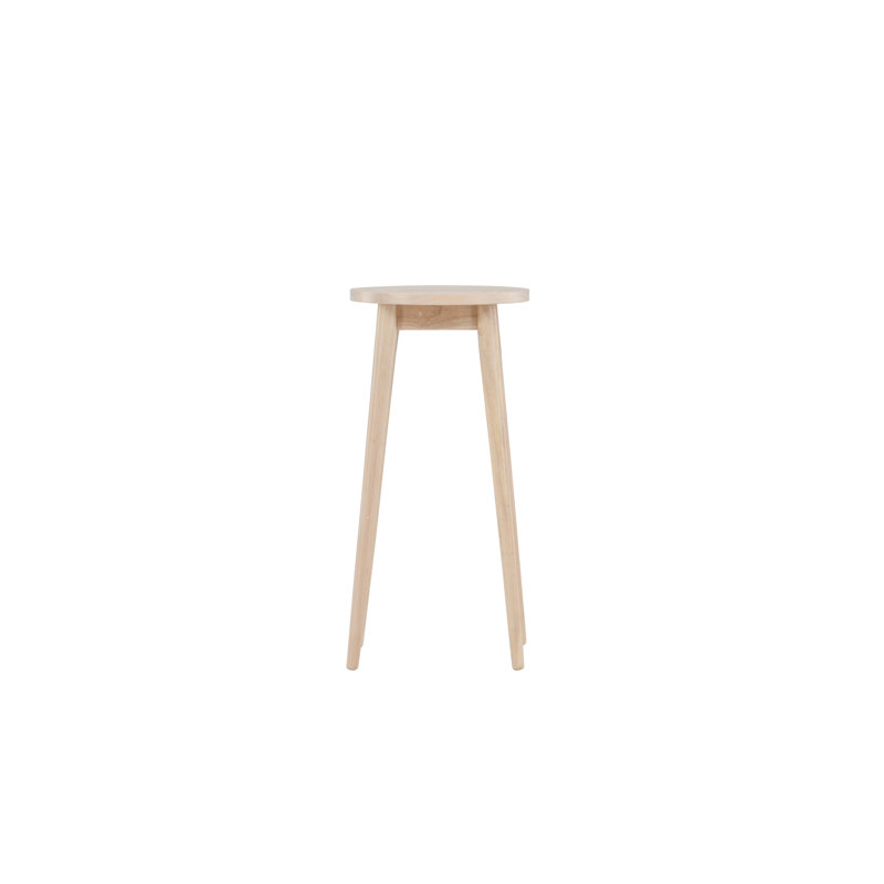 Leona Counter Stool with Solid Wood Frame, Brown