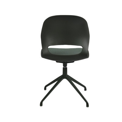 Chaise pivotante avec assise rembourrée