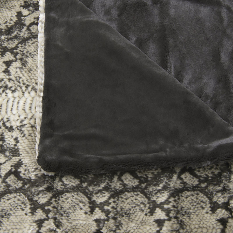 Knitted Throw Blanket, 58" L x 60" W