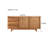 Simple Modern Elm Solid Wood Sideboard