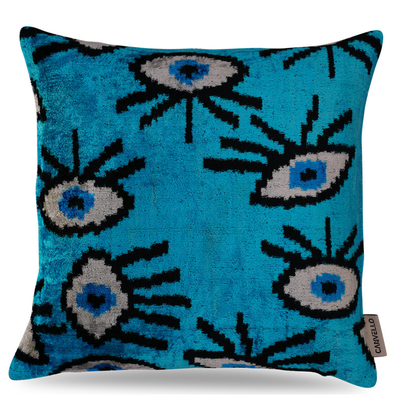 Square Pillow Cover & Insert, Blue