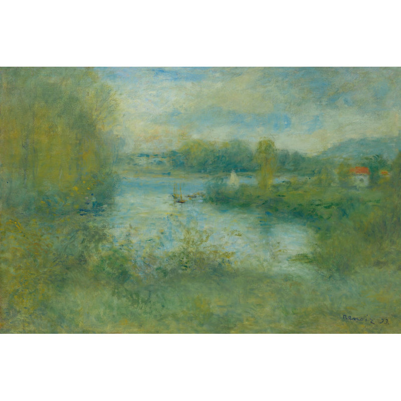"Petit bras de seine à Argenteuil", reproduction sur toile tendue, H 8 po x l 12 po