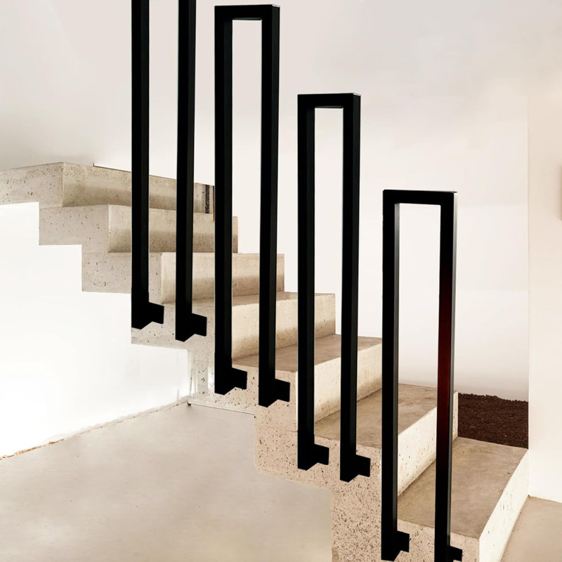 Steel Porch And Stair Railings, 55cm H x 10cm W