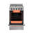 Prestige 19.5" 4 burner 1.6 cu. ft. Freestanding Gas Range with Convection Oven-49674438