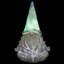 Statue de gnome solaire méditant 11 pouces Exhart Good Time