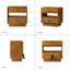 Table de chevet 3 tiroirs Nance-73256599