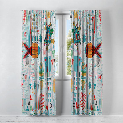 Semi Sheer Curtain Pair