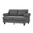59.5" Modern Classic Design Living Room Loveseat Fabric Couch,Upholstered Polyester Grey.-592173936