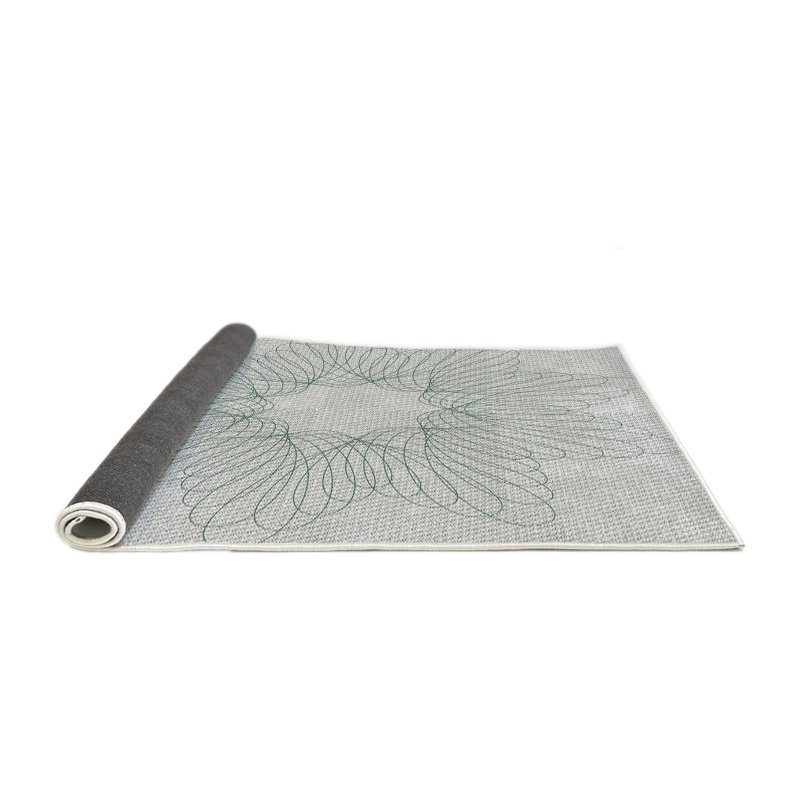 Tapis de zone verte à motif, Rond 5 pi