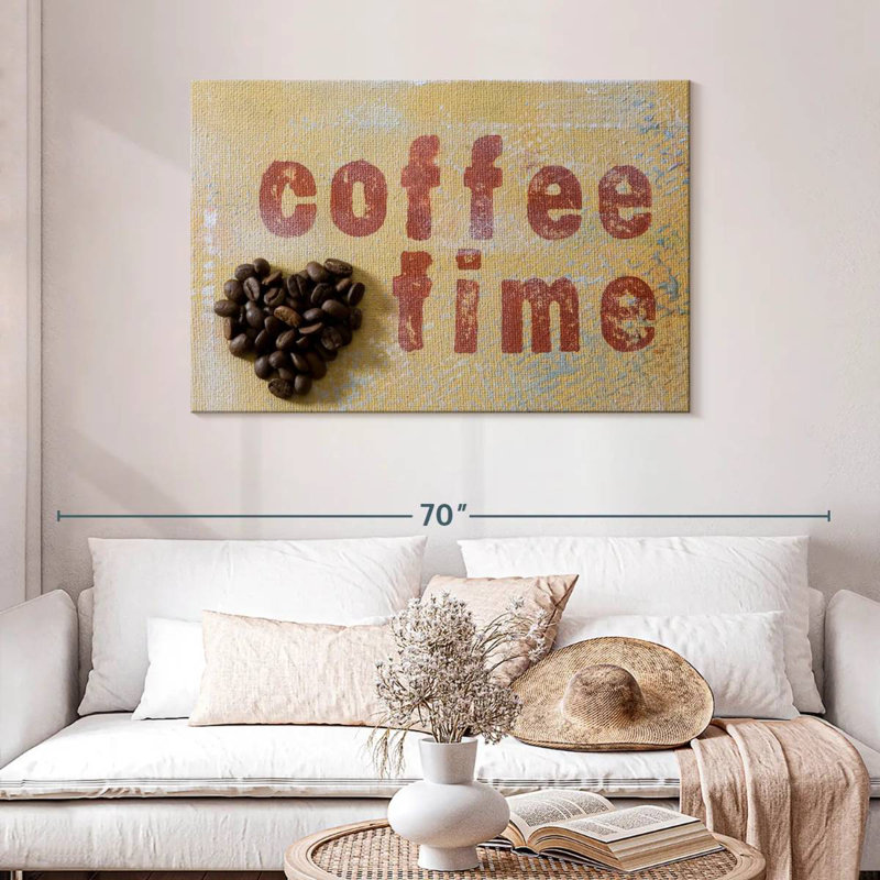 Tergel Coffee Time Typography, 30" H x 45" W