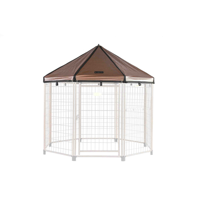 Auvent de remplacement pour animal de compagnie Pet - réversible - brun / blanc, polyéthylène, H 60 po x l 60 po x P 60 po
