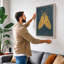 Golden Moth Study Botanical - Wrapped Canvas-628545018-628545021