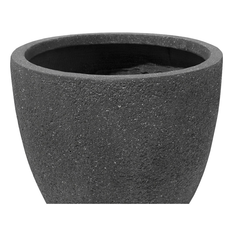 Lucendia Pot Planter, Dark Grey, 53cm H x 55cm W x 55cm D