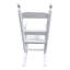 Chaise berçante blanche pour enfants - intérieure ou extérieure - adaptée aux enfants - durable