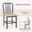 Chaise d'appoint à dossier en lattes Nerrissa-698170382