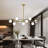 9 - Light Dimmable Sputnik Linear Chandelier-39492378