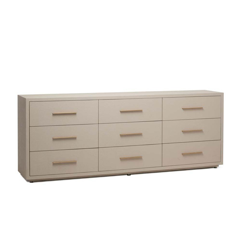 Commode 9 tiroirs Livia - Sable
