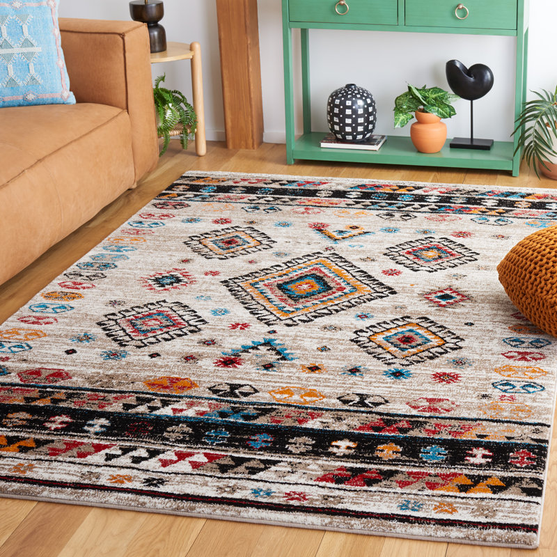 Tapis en polypropylène Loftus Southwestern, Rectangle 5 pi 3 po x 7 pi 6 po