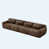 Tissu chocolat sélectionné
