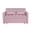 Canapé futon souple à dossier réglable de 54 pouces avec accoudoirs doubles et lit variable-481521003