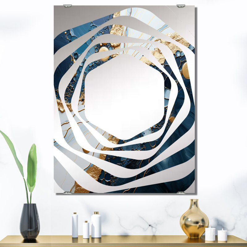 Miroir mural mural à encre liquide - Mardseau, 40 po x 30 po