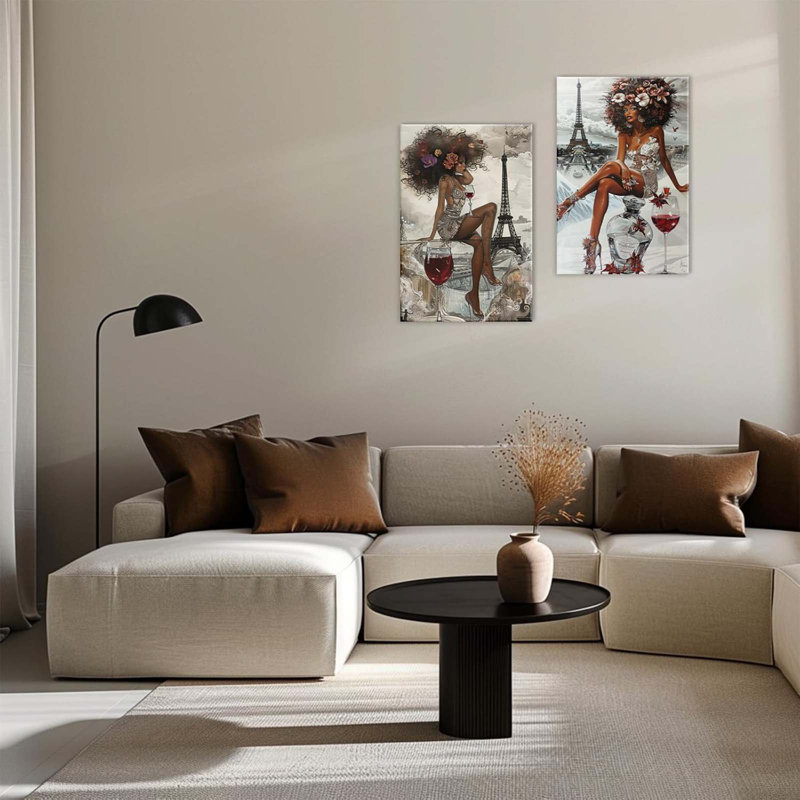 2 Piece Wrapped Canvas Print, 40 cm H x 30 cm W