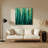 SciFi Binary code matrix rain Green Metal Wall Art-983829253