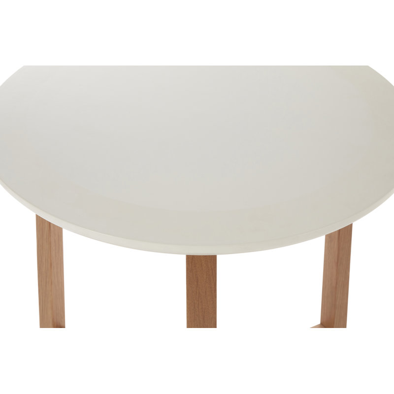 Dupree Solid Wood Sled Side Table Set, White