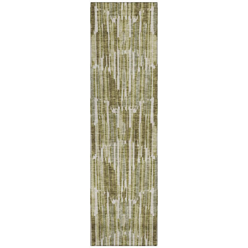 Neysa Washable Striped Indoor / Outdoor Rug, Runner 2'3" x 7'6"