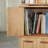 Burlywood Modern Solid Wood Rotating Bookshelf