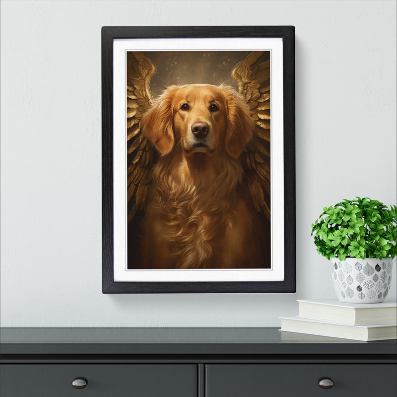 Golden Retriever Conceptual - Framed Print