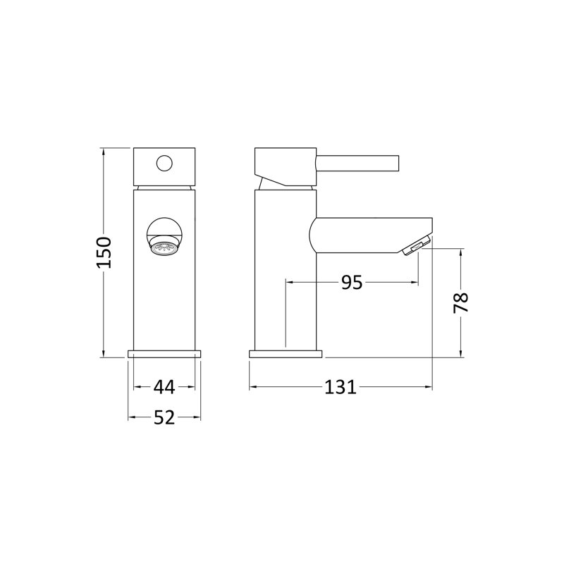 Series Two Hayden Mono Basin Mixer with Waste