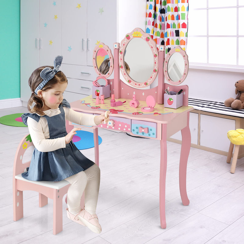 Kids Vanity Set with Mirror