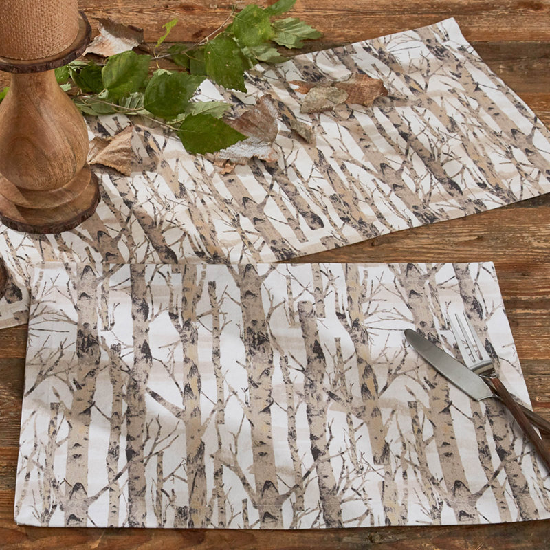 Millwood Pines Birch Forest Table Runner 13" X 54", 54" x 13"
