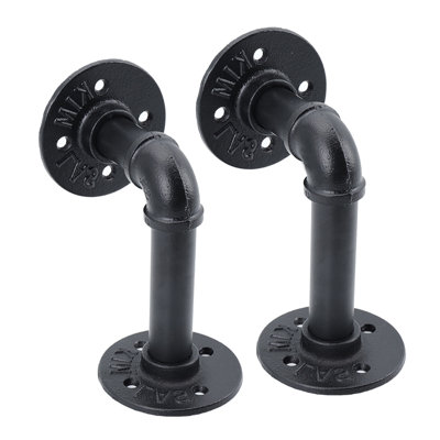L-Shaped Iron Bracket Shelf