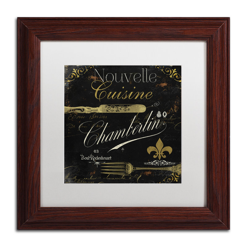 Jadaya «La Cuisine IV», affiche vintage encadrée, H 11 po x l 14 po x P 0,5 po, Blanc