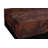 Burl Block Coffee Table, Dark Brown