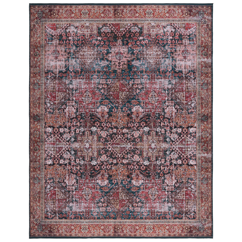 Pashen Performance Machine Washable Oriental Rug, Rectangle 8' x 10'