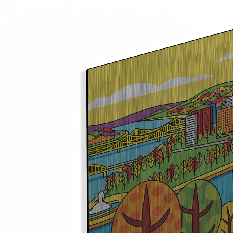 «Pittsburgh Incline Autumn Pop» par Ron Magnes, H 12 po x l 16 po