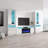 Azniv 110.2" Modern Entertainment Center with Electric Fireplace, High Gloss Finish, Media Storage-1500566986
