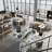 Juilo Adjustable L-Shaped Metal Base Standing Desk