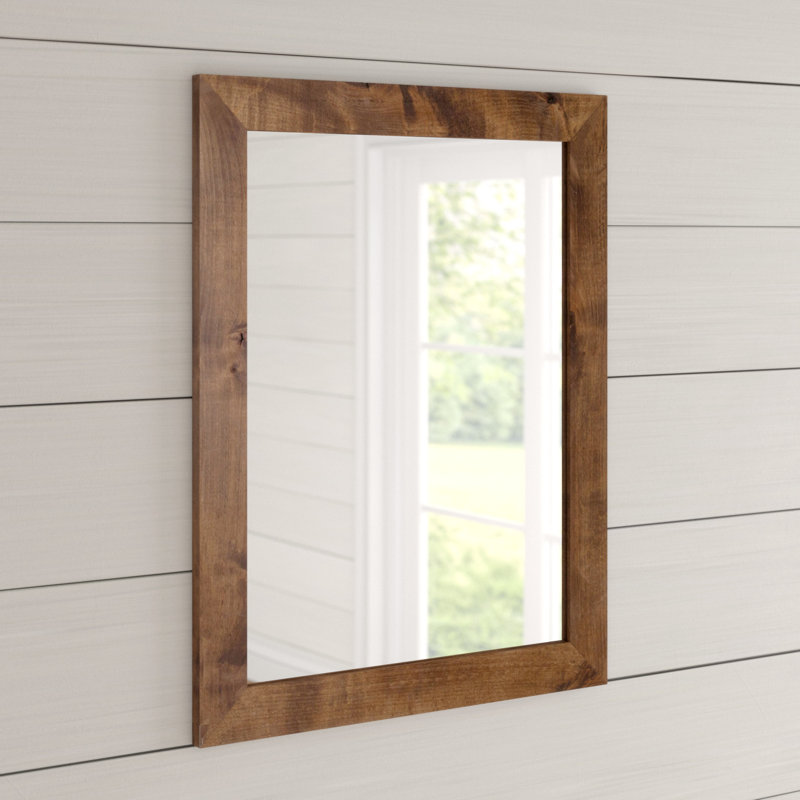 Miroir de salle de bain Edna, Brun