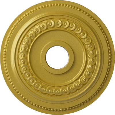 Médaillon de plafond Endurathane Katheryn, DO 18 1/8 po x P 1 1/4 po, finition craquelée peinte à la main Americana