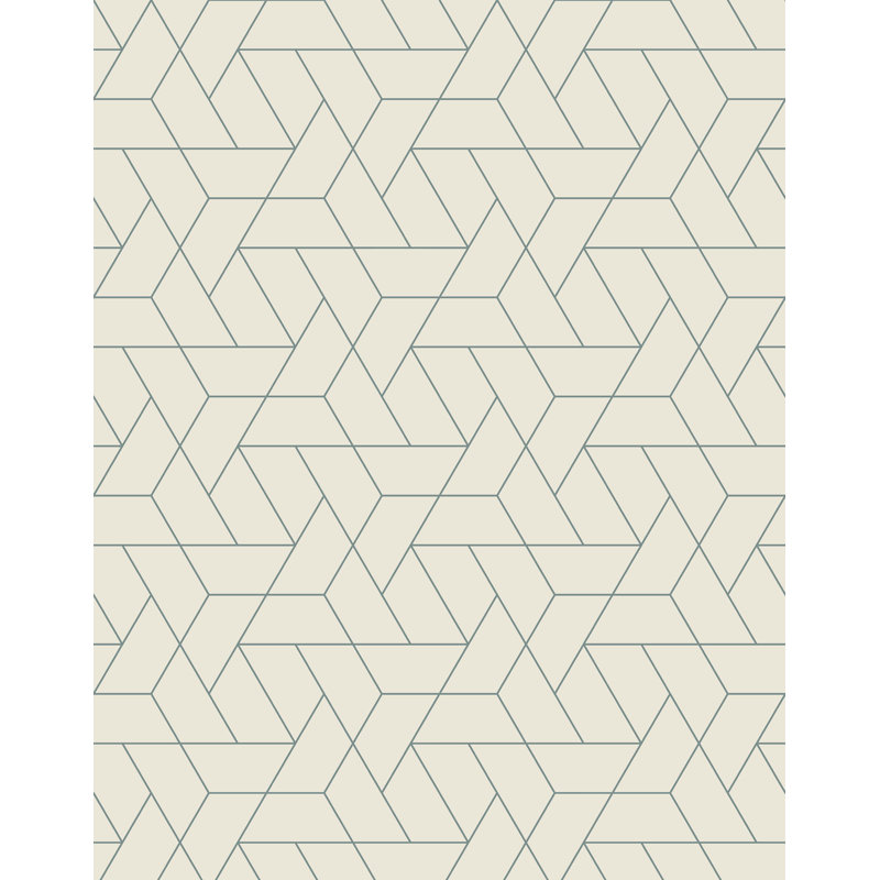 Triangle Geometric Wallpaper, Beige