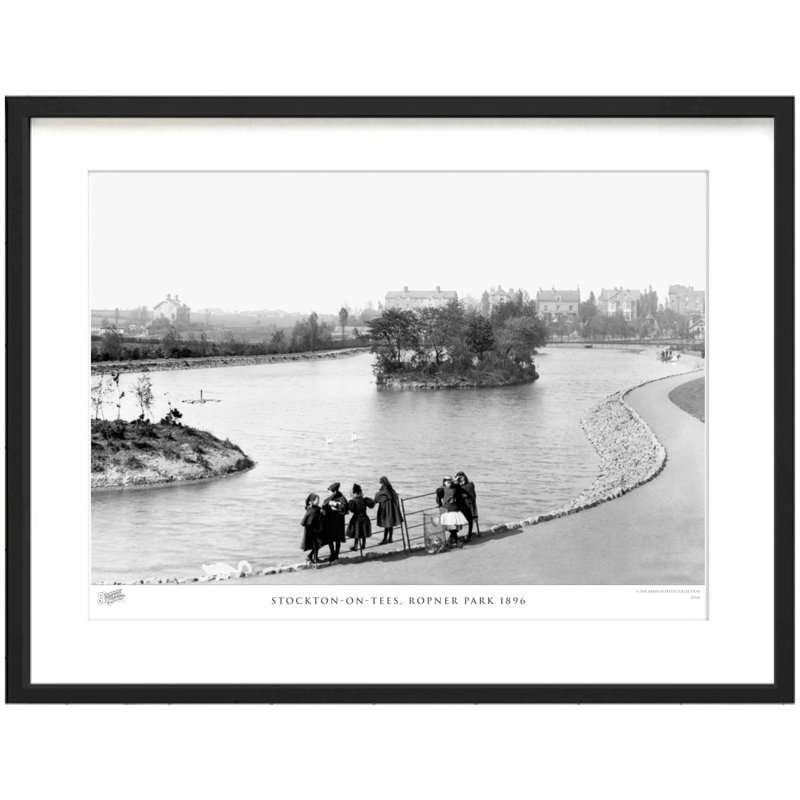 Stockton On Tees, Ropner Park 1896 - Single Picture Frame Print, 45cm H x 60cm W x 2.3cm D