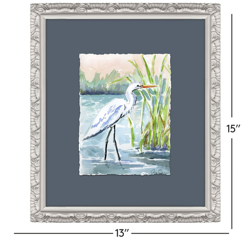 «Wading in Shallows», art encadré