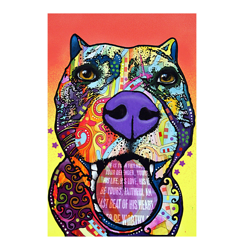 Bark Don't Bite by Dean Russo - Wrapped Canvas Print, 66.04 cm H x 45.72 cm W x 3.175 cm D