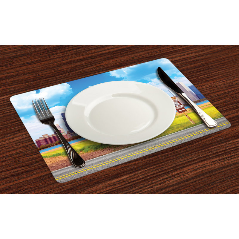 Polyester Cities & Maps Rectangle Placemat